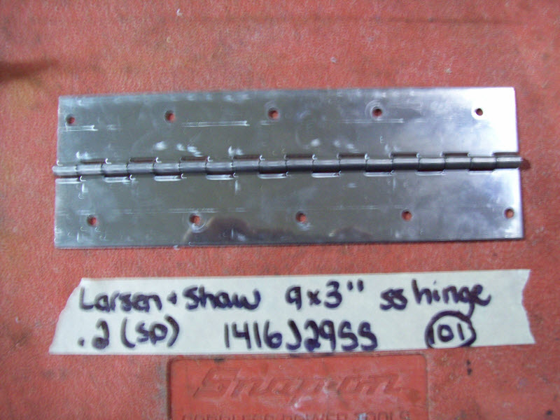 Larsen and Shaw Stainless Steel Hinge 9 x 3 " 1416J29SS